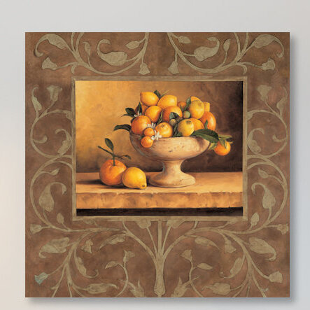 « oranges et citrons », reproduction d’art sur toile, H 37 po x l 37 po x P 1,5 po, Toile tendue