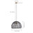 Wexler 1 - Light Pewter Single Pendant