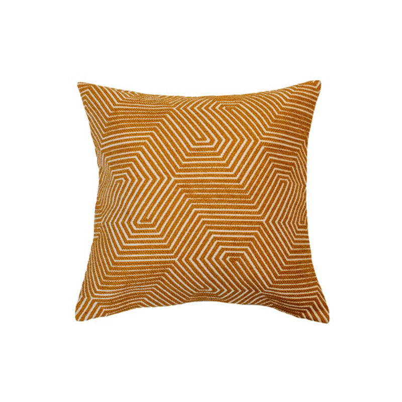 Davison Geometric MUSTARD/YELLOW Sqaure Throw Cushion