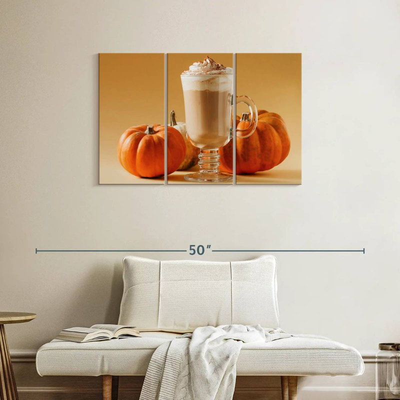 Yarlin Spiced Pumpkin Latte, 24" H x 38" W