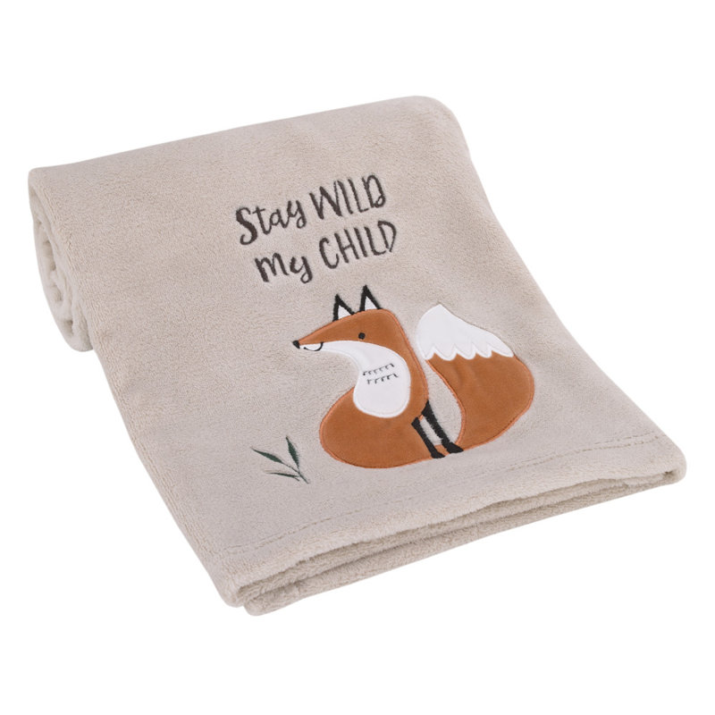  Couverture pour bébé «Little Love» par NoJo Woodland Meadow Kobbe Fox Stay Wild My Child