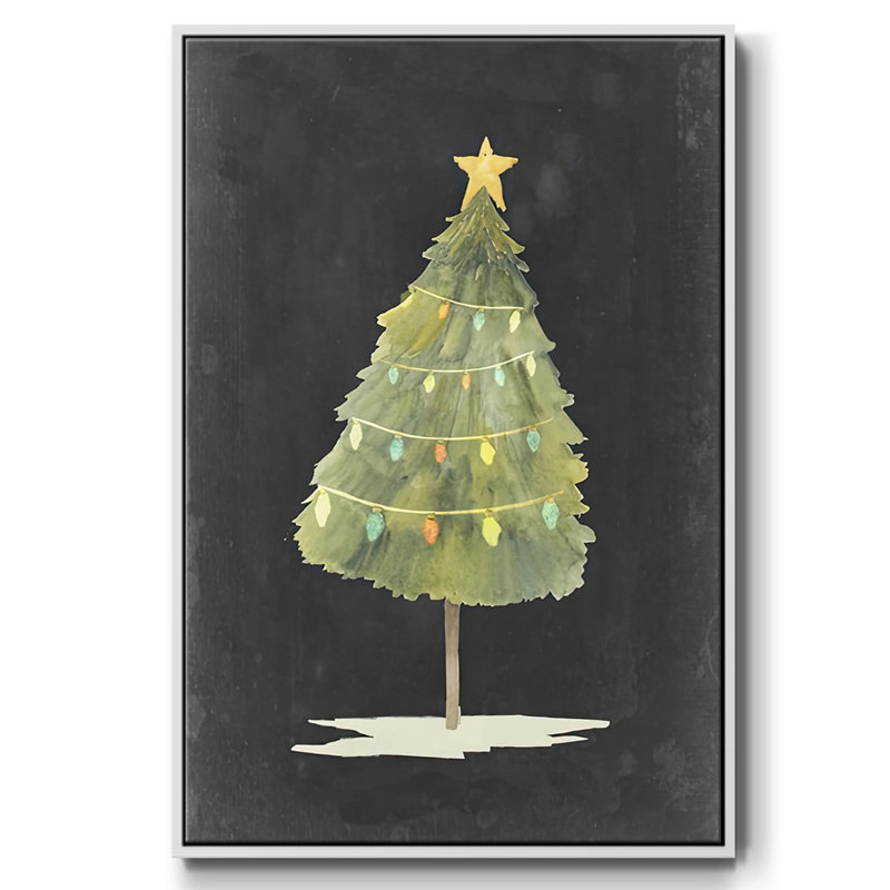 Lueur de Noël I, H 25 po x l 17 po x P 1,5 po, Blanc
