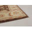 Tapis brun foncé / beige en laine noué à la main de conception unique 4 pi x 6 pi Profant