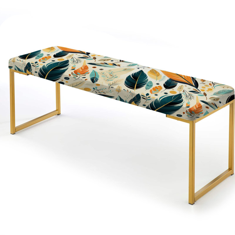 Banc artistique rembourré Boho