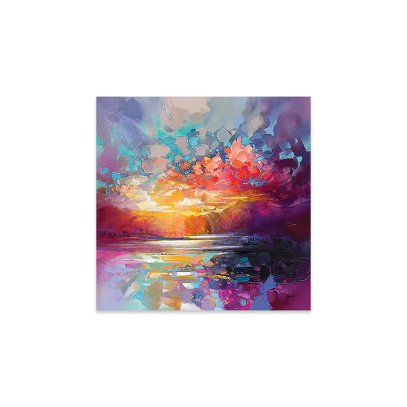 «Skye Fragments» par Scott Naismith - peinture sans cadre, H 24 po x l 24 po x P 0,25 po