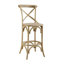 Tabouret en bois d'orme massif avec siège en rotin Kelseyville-1247785822-1255845245