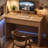 47.2" Writing Desk with 2 Drawers, Modern Fluted Computer Desk with Rounded Corners-824828788