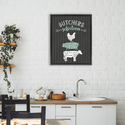 Cadre flottant noir et vert Butchers