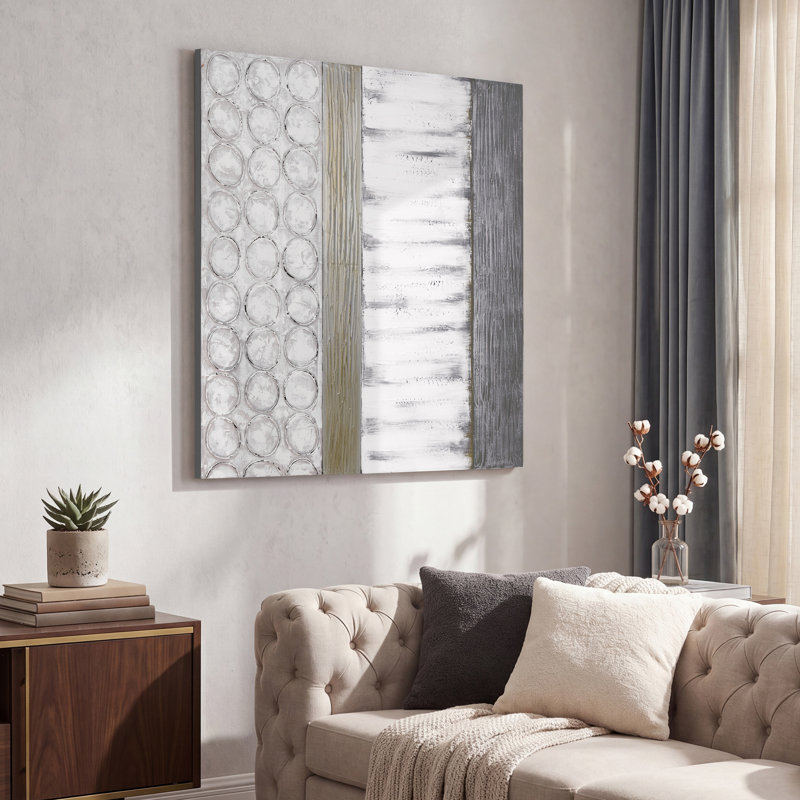 «Peaceful Gray», reproduction de peinture à l'huile sur toile