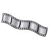 Beistle 50090 Hollywood Filmstrip Poly Decorating Materiaal, Kunststof, Zwart/Wit