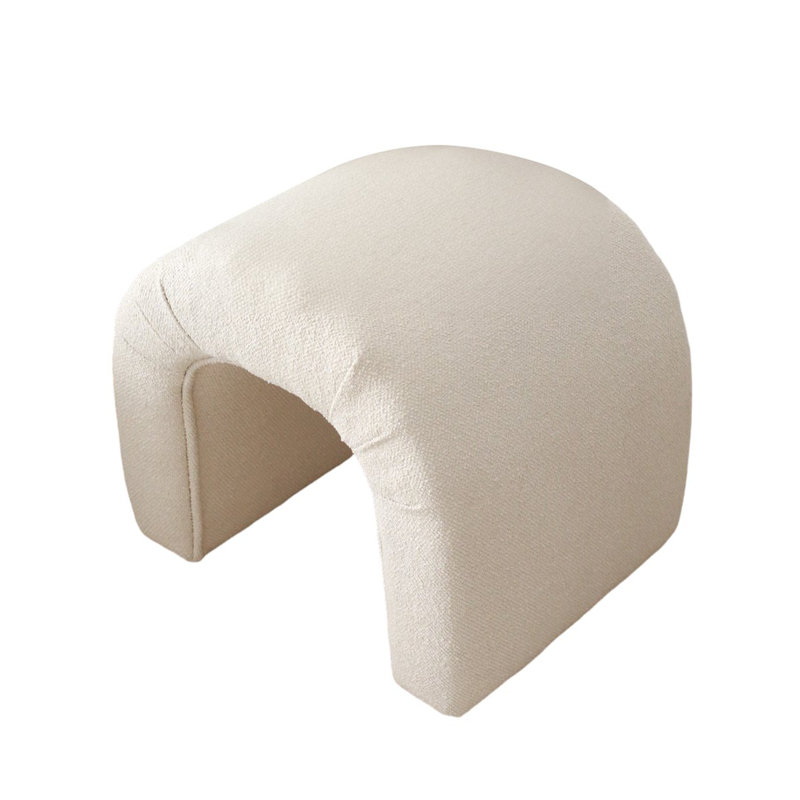 Zihan Upholstered Ottoman, Cream