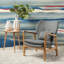 Fauteuil capitonné à quatre pieds, idéal pour de multiples usages, design simple et classique pour divers styles de décoration