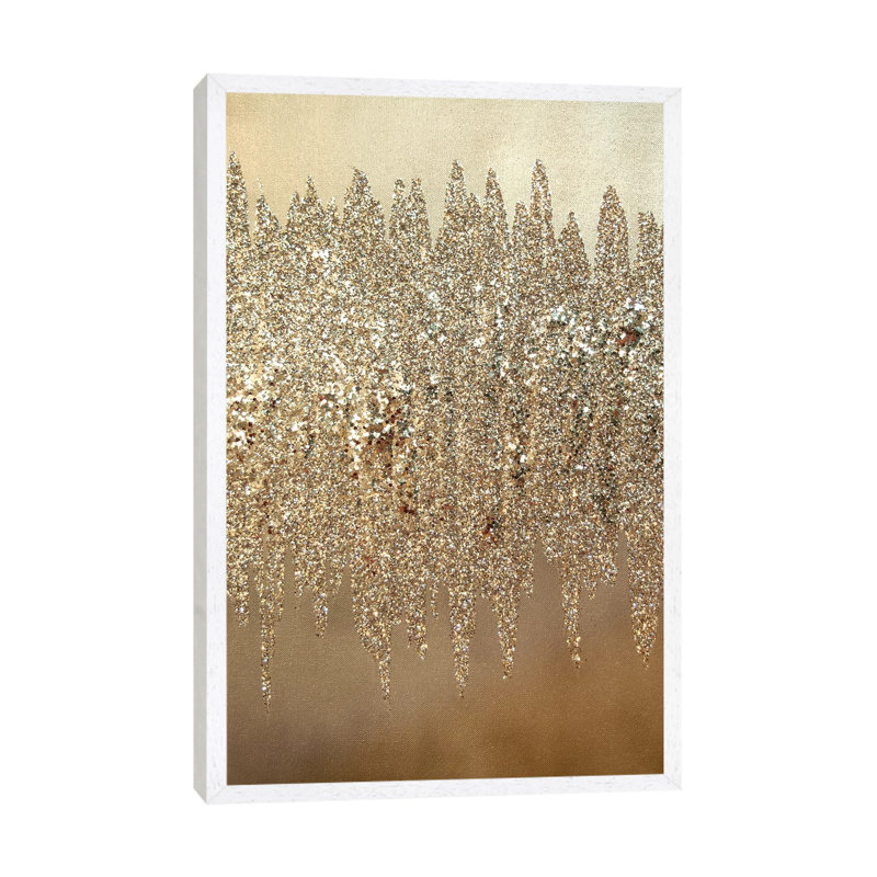 Silver Shimmer I by Amber Lamoreaux - Painting on Canvas, White Framed Canvas, 66.04 cm H x 45.72 cm W