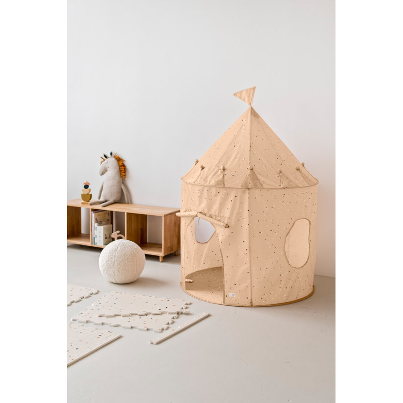 Terrazzo Clay Recycled Fabric Kids Play Tent Castle