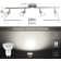 Modern 4-Light Track Lighting Kit, Flush Mount Wall/Ceiling Spot Lights Fixture, LED Track Light With Chrome Flexibly Rotatable Light Head
