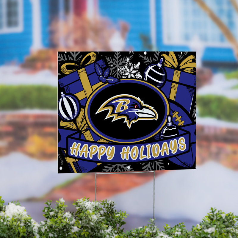Baltimore Ravens Yard Sign, Holiday