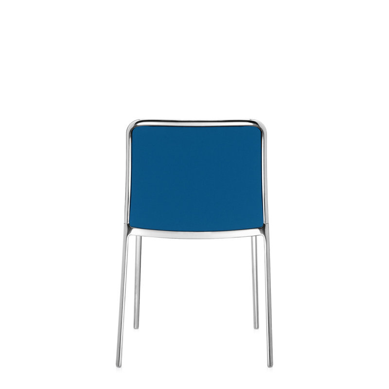 Audrey Soft Armchair, Lycra Beige, Polished Aluminum