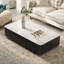 Table basse beige en faux marbre-2077818851