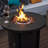 Round Propane Fire Pit Table
