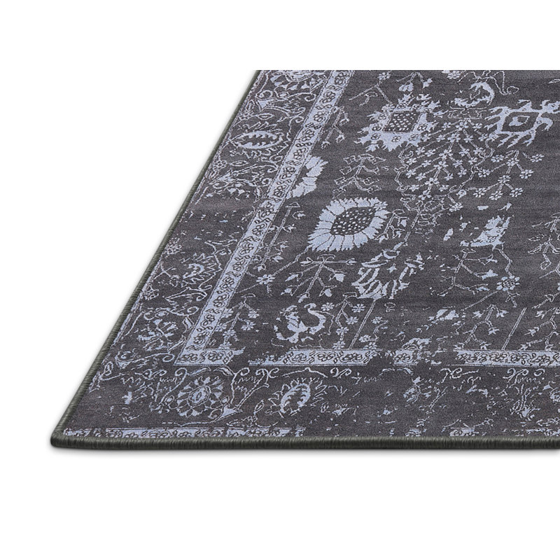 Tapis oriental gris clair Aram, Rectangle 8 pi x 10 pi