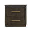 Table de chevet Mezquite à 2 tiroirs