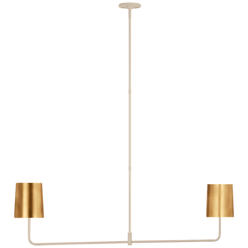 Go Lightly 2 - Light Chandelier, China White, Gold