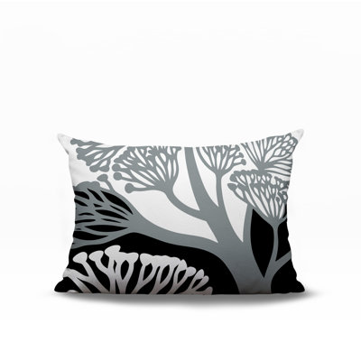 Oreiller rectangulaire réversible intérieur / extérieur à motif floral Sally
