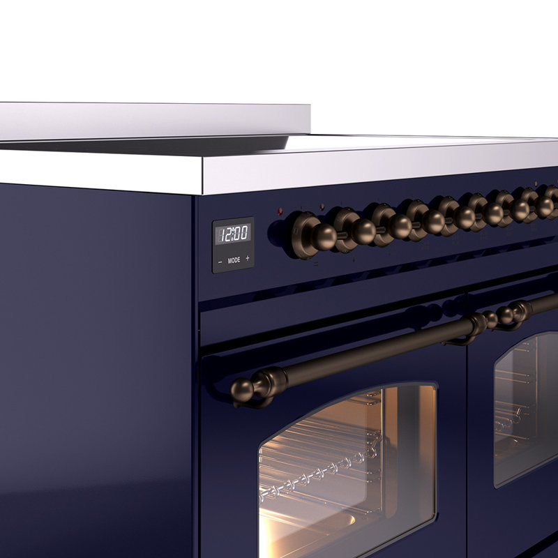 ILVE Nostalgie II 40 in Induction Range, Midnight Blue/Bronze