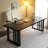 Black Rectangular Solid Wood desks-107978713