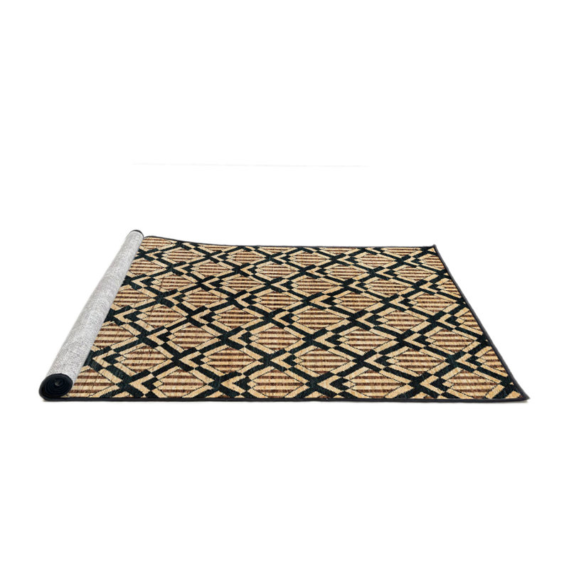Geometric Indoor Rug, Round 4'