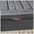 Outdoor Expandable Acacia Wood Dining Table, Dark Grey-324984966