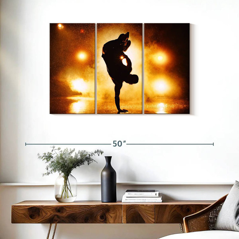 Breakdancer Silhouette, 24" H x 38" W
