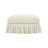 Elegant Ruffled Chenille Ottoman-1749090819