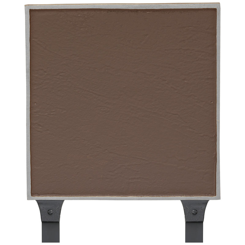 Enseigne d’adresse pour pelouse sur 1 ligne Classic, Sable / argent