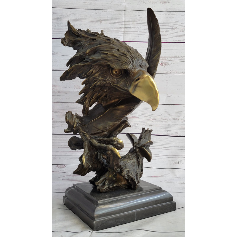 Figurine Abony Eagle Bust Talon and Feather