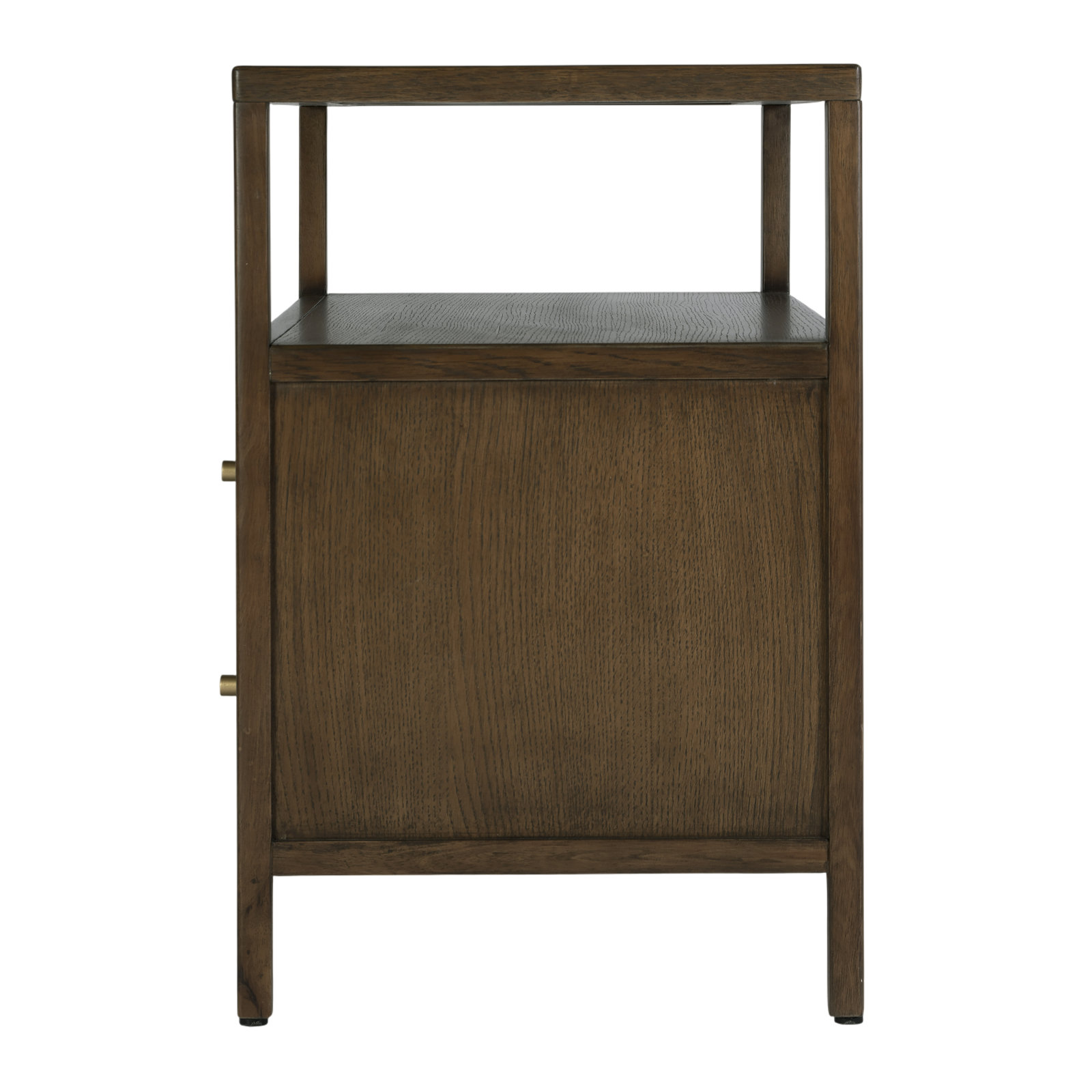 Sloane 2 Drawer Nightstand, Dark Brown