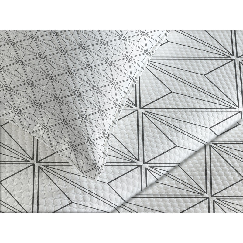 Ambesonne Geometric Bedspread Set Hexagonal Stripes Black and White, King Coverlet/Bedspread + 2 Standard Shams