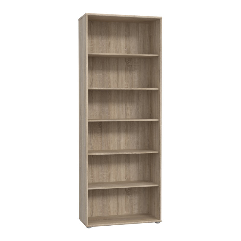 Frogerth 197.5cm H Standard Bookcase, 197.5cm H x 73.7cm W x 34.8cm D, Sonoma Oak