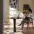 Walnut Round Solid Wood Dining table-1367516012