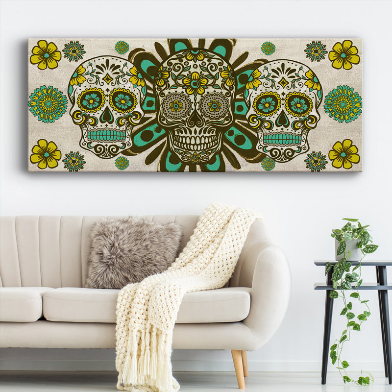 «Dia De Los Muertos Collection D», reproduction sur toile, H 8 po x l 20 po x P 1,5 po