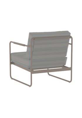 Mirage Outdoor Lounge Chair, Gray Cushion/Gray Frame