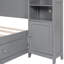 Lit double en bois avec armoire et tablette en gris - mélange polyvalent et agencement améliorant l'apparence de la chambre à coucher-765945901-765945903