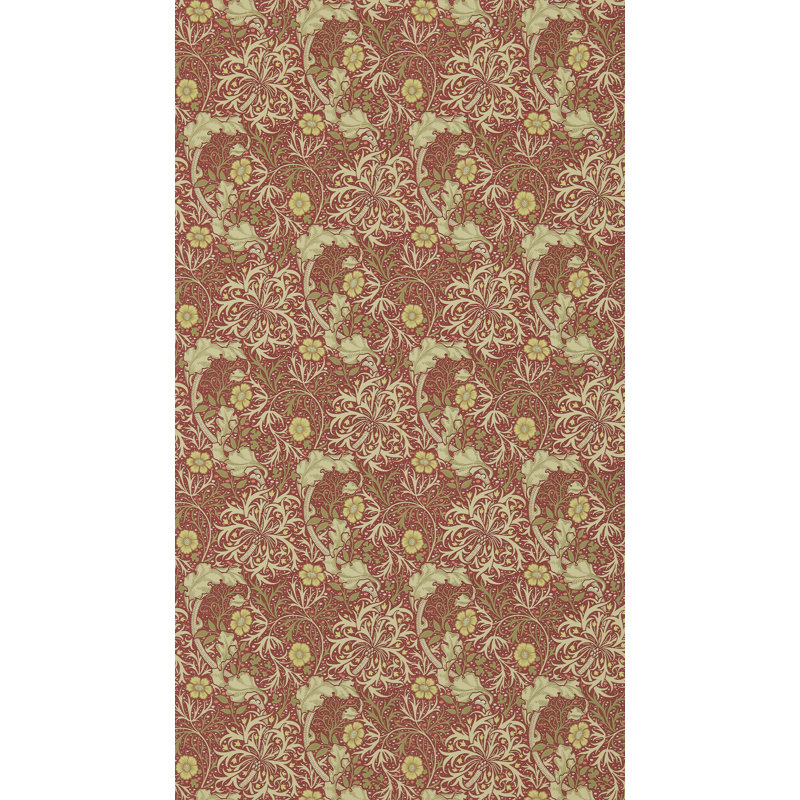 Seaweed Wallpaper, Red/Gold