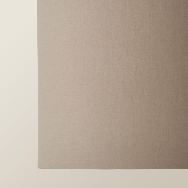 Blended Fabric Drum Lamp Shade ( Slip-On ), Beige, 20cm H x 35cm W x 35cm D