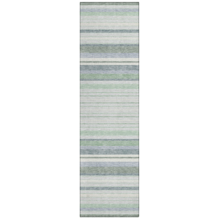 Machine Washable Indoor/Outdoor Drennen ACN2330 Stripes Rug