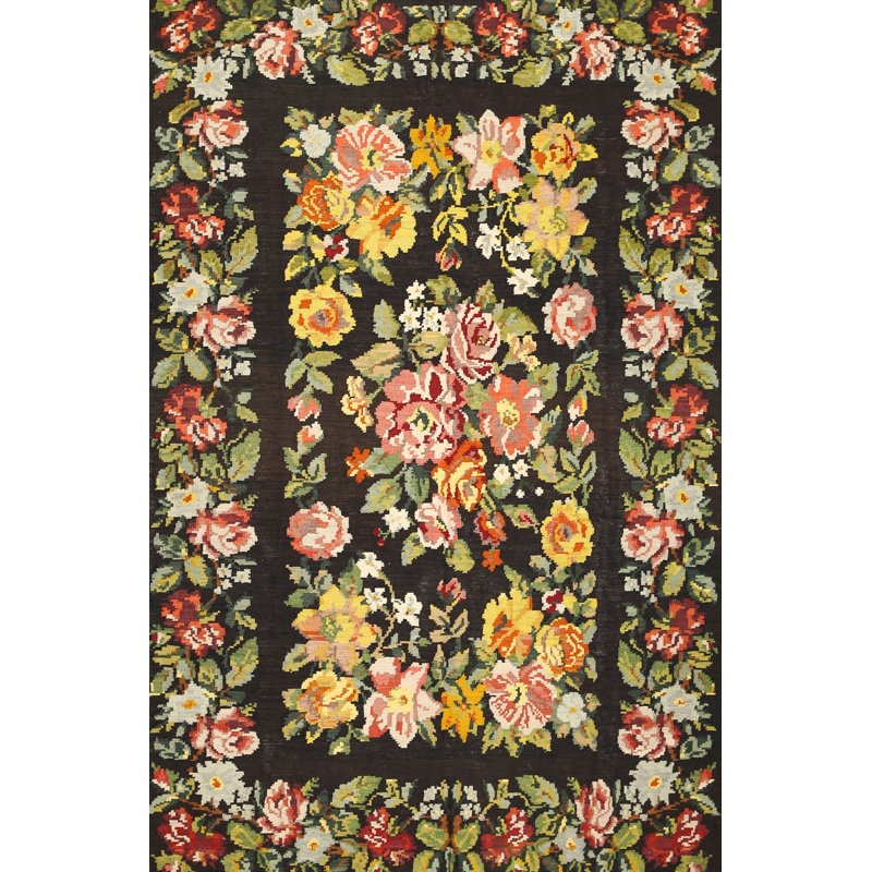 Deloney Floral Indoor Rug, Rectangle 7' x 10'