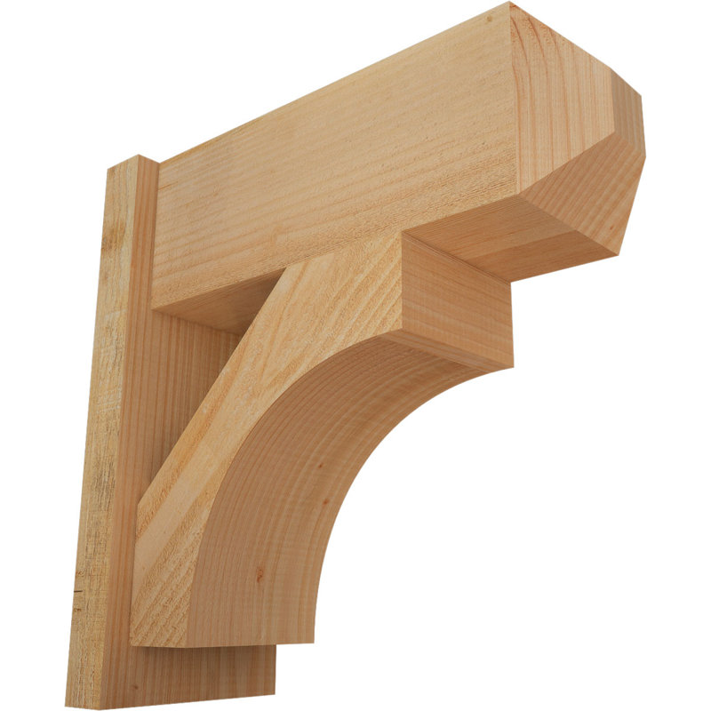Persienne en bois rustique Westlake Craftsman, Sapin Douglas de 8 po (sciage brut), P 28 po x H 34 po