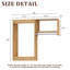 Système de garde-robe modulaire, design polyvalent et personnalisable pour un rangement et une organisation efficaces, en bois-2053581614