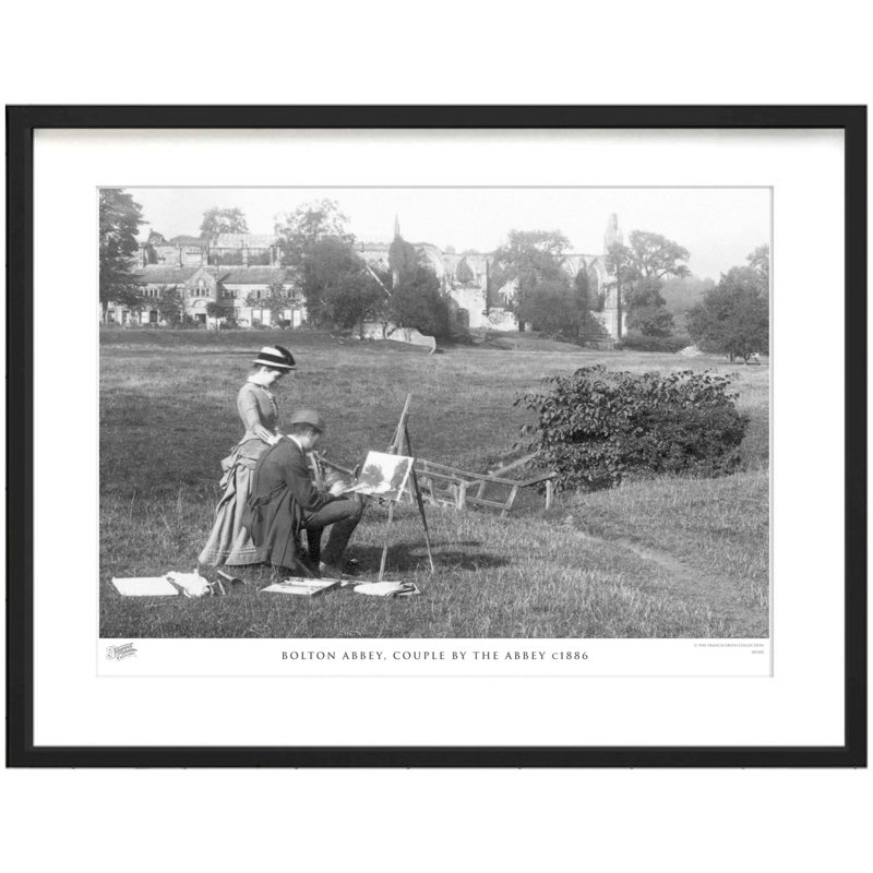 Bolton Abbey, Couple by the Abbey C1886 1 Piece Single Picture Frame Wall Art, 40cm H x 50cm W x 2.3cm D