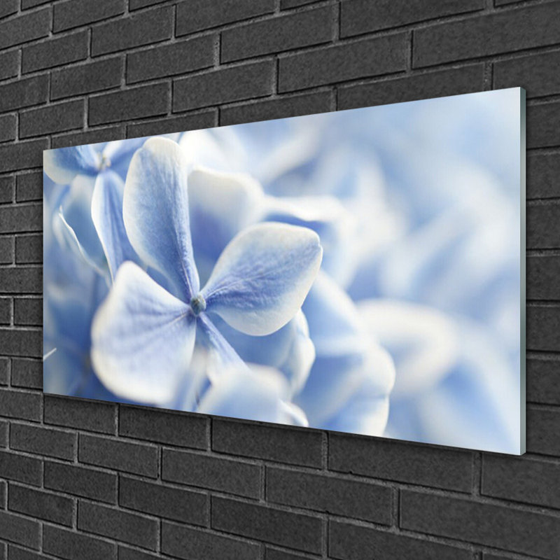 Flowers Floral - Unframed Photograph on Glass